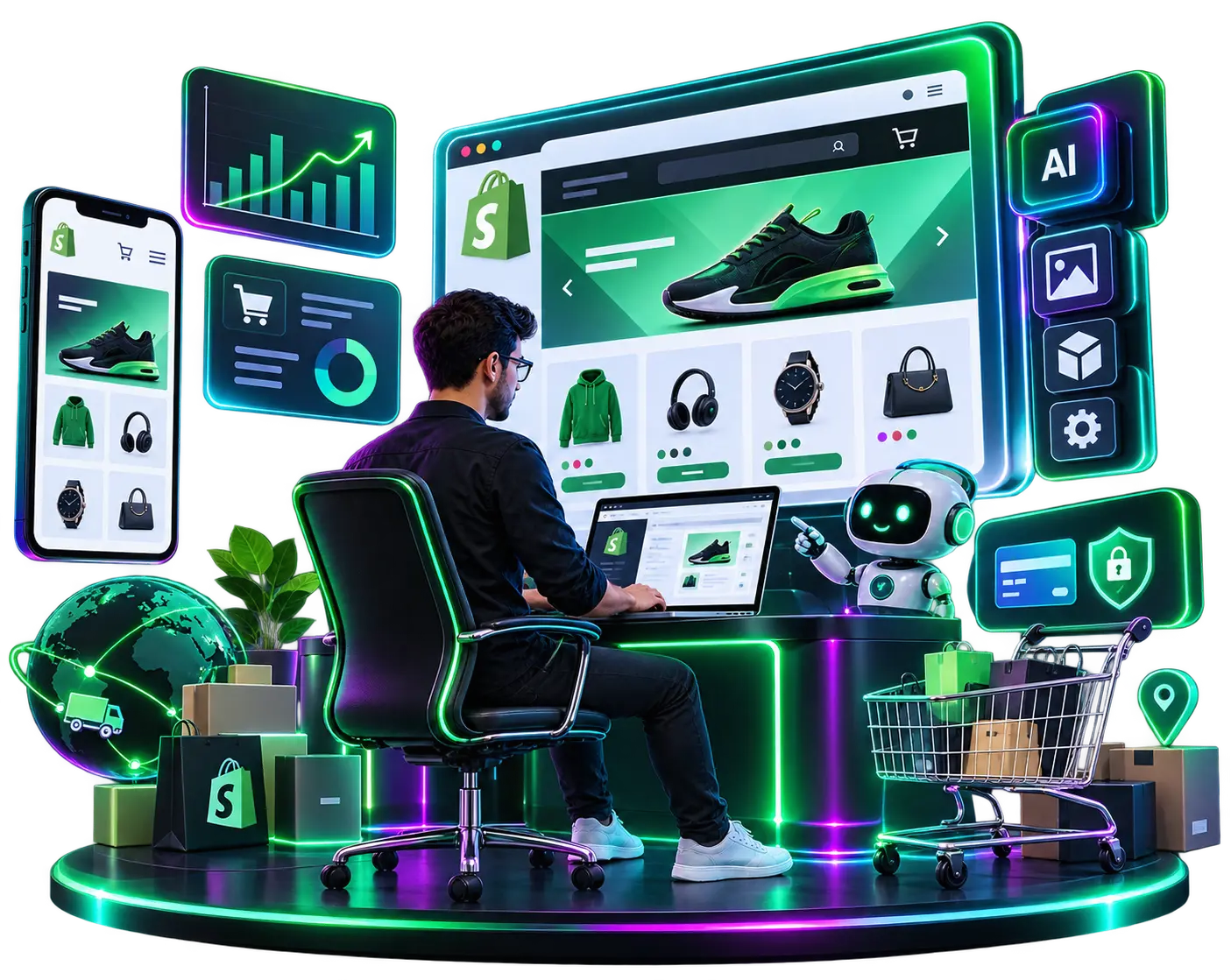 Custom Shopify Development Services - AI Media Wave